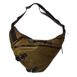 Givenchy G Zip Medium Triangle Canvas Sling Bag, Green